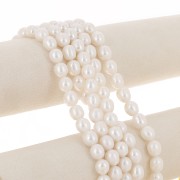 11x10mm Freshwater Pearl Oval Irregular - Grade A White x1