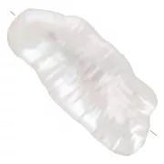 17mm to 20mm Biwa Irregular Freshwater Pearl - Grade AA White x1