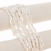 17mm to 20mm Biwa Irregular Freshwater Pearl - Grade AA White x1