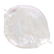 17mm Irregular freshwater pearl - round pallet - Grade AA- White x1|raw }}