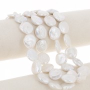 17mm Irregular freshwater pearl - round pallet - Grade AA- White x1