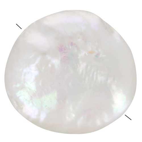 12mm Irregular Freshwater Pearl - Round Palet - Grade AA+ White x1