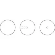 PureCrystal Half-drilled Pearl 5818 6mm Iridescent Green Pearl x1