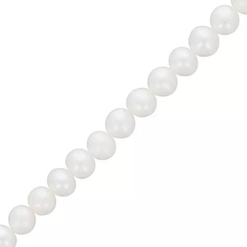 5.5mm Round freshwater pearls - Grade AA White x38cm