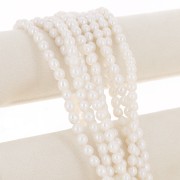 8x7mm Irregular oval freshwater pearls - Grade AAA White x38cm