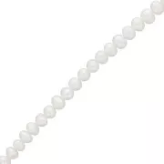 4.5x3.5mm Irregular oval freshwater pearls - Grade AA- White x37cm