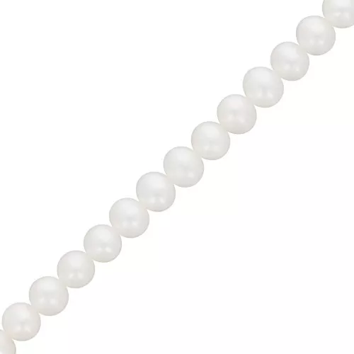 5x4.5mm Oval freshwater pearls - Grade AA- White x39cm