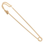 Brooch épingle à nourrice - kilt pin 61mm - Fine Gold Plated x1|raw }}