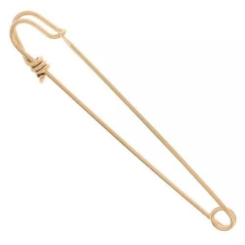 Brooch épingle à nourrice - kilt pin 61mm - Fine Gold Plated x1