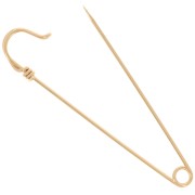 Brooch épingle à nourrice - kilt pin 61mm - Fine Gold Plated x1