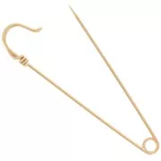 Brooch épingle à nourrice - kilt pin 61mm - Fine Gold Plated x1