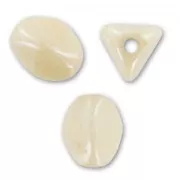 Pinch Beads 5x3 mm Chalkwhite Luster Champagne x50