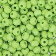 Preciosa Seed beads 6/0 4 mm - Opaque Light Green x20g|raw }}