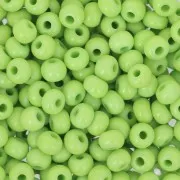 Preciosa Seed beads 6/0 4 mm - Opaque Light Green x20g