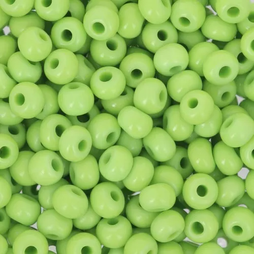 Preciosa Seed Beads 6/0 4 mm - Opaque Light Green x20g
