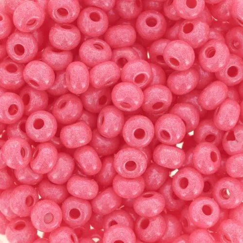 Preciosa Seed Beads 6/0 4 mm - Opaque Pink x 20 g