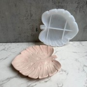 16x15cm Philodendron leaf-shaped silicone cup mold x1