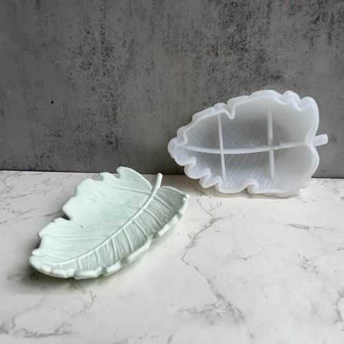 16x11cm Silicone mold for leaf-shaped cup x1