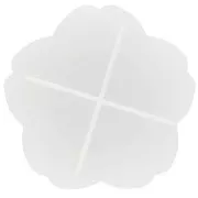 10.5x10.5cm x1 cherry blossom-shaped silicone cup mould