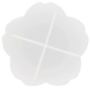 10.5x10.5cm x1 cherry blossom-shaped silicone cup mould