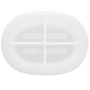 13x9.5cm Silicone mold for oval soap dish x1