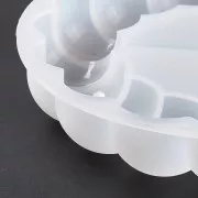 13cm flower coaster silicone mold x1