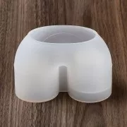 7x10cm Silicone mold for asymmetrical U-shaped candle holder x1