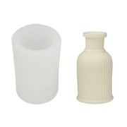8x4cm Silicone mould for grooved vase x1|raw }}