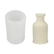 8x4cm Silicone mould for grooved vase x1
