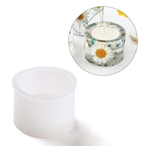 5.5cm Silicone mold for round candle holder x1