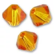 PureCrystal 5328 Crystal Bicones 6mm Tangerine x20