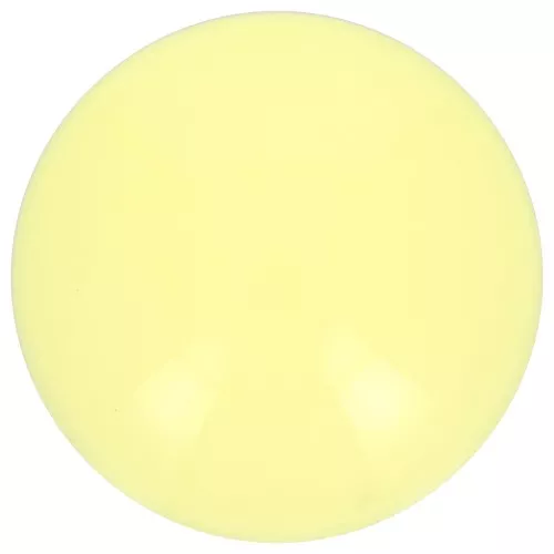 14mm Round opaque acrylic cabochon - Pale yellow x1