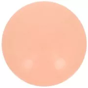 14mm Round opaque acrylic cabochon - Peach x1