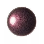 18mm Round glass cabochon by Puca® - Old Red Metallic Mat x1