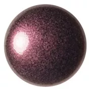 25mm Round glass cabochon by Puca® - Old Red Metallic Mat x1