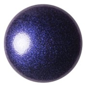25mm Round glass cabochon by Puca® - Royal Blue Metallic Mat x1|raw }}
