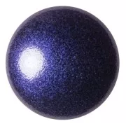 25mm Round glass cabochon by Puca® - Royal Blue Metallic Mat x1