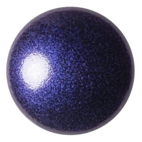 25mm Round glass cabochon by Puca® - Royal Blue Metallic Mat x1