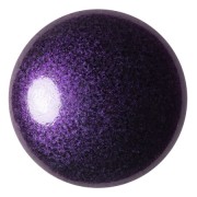 25mm Round glass cabochon by Puca® - Dark Lilac Metallic Mat x1