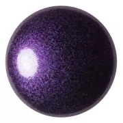 25mm Round glass cabochon by Puca® - Dark Lilac Metallic Mat x1