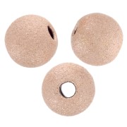 Diamond Ball 4 mm - Rose Gold filled x8