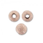 Diamond Ball 3 mm - Rose Gold filled x10