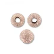 Diamond Ball 3 mm - Rose Gold filled x10