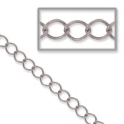 Chain  4mm Old silver tone x1m|raw }}