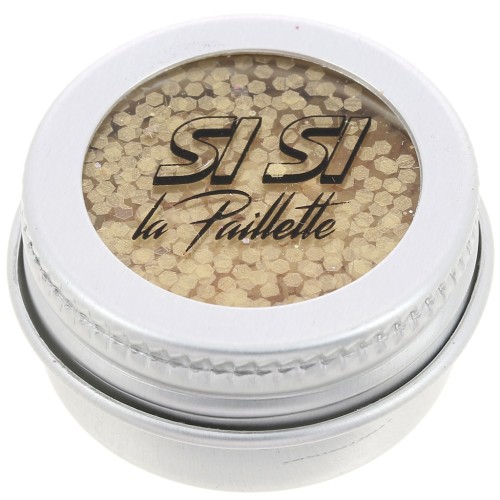 Si Si la Paillette Biodegradable Glitter - Light Gold Medium - Gold x5ml