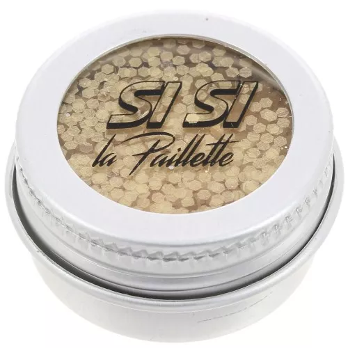 Si Si la Paillette Biodegradable Glitter - Light Gold Medium - Gold x5ml
