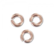 Rose Gold-filled jumprings open 3x0.76 mm x25|raw }}