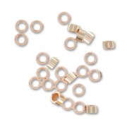 Crimp beads tube 1.9 mm - Rose Gold-filled x100