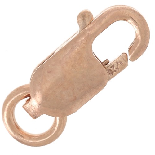 Rose Gold-filled lobster claw clasp 8 mm x1