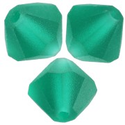 5mm Preciosa Bicone Beads - Rondelle Bead - Emerald Matt x12|raw }}